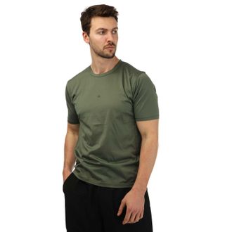 C.P. Company Mens Jersey No Gravity T-Shirt in Green Cotton - Size Medium