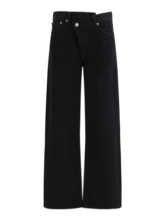 A Gold E Arc Criss Cross Jeans