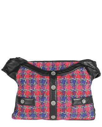 Chanel Black Multicolor, Pink & Purple Tweed Girl Bag (Authentic Pre-Loved)