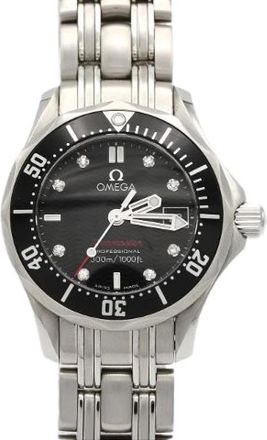 Omega Pre-owned Seamaster Professional Roestvrij staal Horloge - Dames - Vintage Horloges - Zwart - ONE Size - Vintage