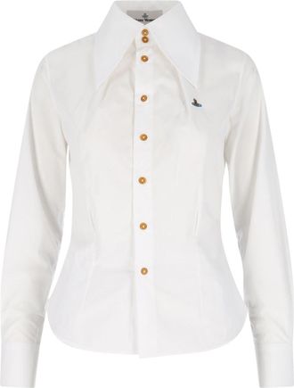 Vivienne Westwood White W Violin Cotton Shirt