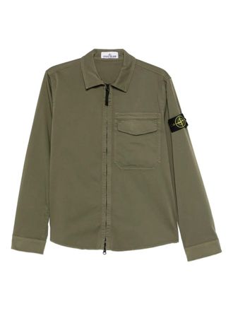 Stone Island zip pocket shirt - Groen
