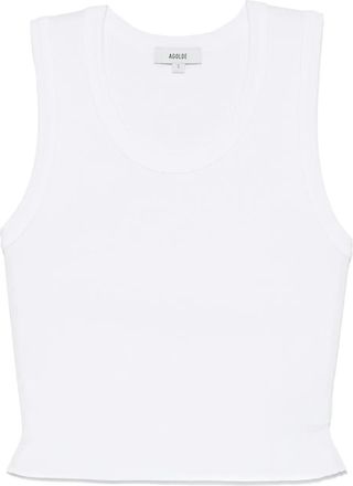 A Gold E Canotta a coste - Bianco