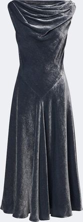 Altuzarra Drina draped velvet midi dress