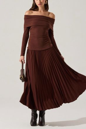 Astr Tanaia Dress In Brown