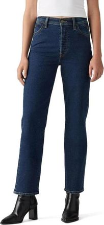 Levi's Riveted Ribcage Jeans Womens Blue Denim Straight Leg Ankle JAX1322