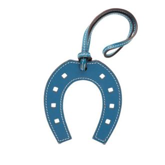 Herm&egrave;s Pre-owned Leren Sleutelhouder - Dames - Vintage Accessoires - Blauw - ONE Size - Leer - Vintage