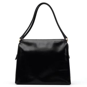 Prada Tweedehands leren handtassen - Dames - Vintage Schoudertas - Zwart - ONE Size - Satijn - Vintage