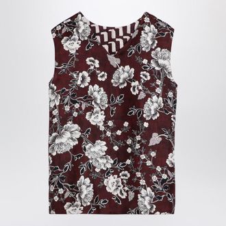 Max Mara Reversible Patterned Camisole Top
