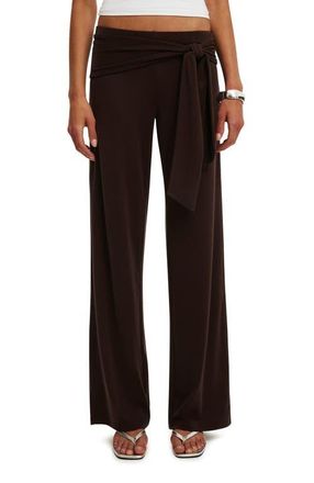 Cotton On Womens Honey Tie Pant in Dark Oak at Nordstrom, Size Xx-Small