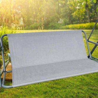 OEM Telo Di Ricambio Per Altalena, In Tessuto Oxford 600d, Impermeabile E Antipolvere, Per Terrazza, Balcone E Giardino (138 X 50 X 50 Cm, Grigio)
