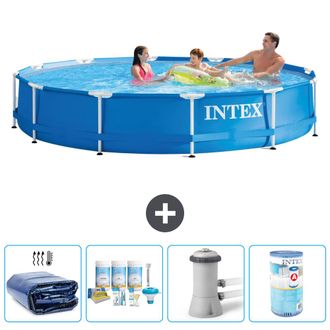 Intex Piscina Con Estructura Redonda - 366x76 Cm - 7-piezas S31543
