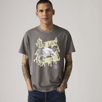Levi's Relaxed Fit Graphic T Shirt - Mens - S - Grey