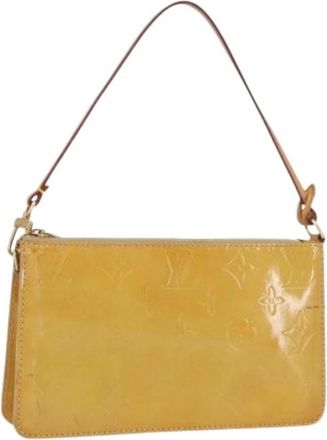 Louis Vuitton Pre-owned Accessory Pouch - Dames - Vintage Schoudertas - Beige - ONE Size - Leer - Vintage