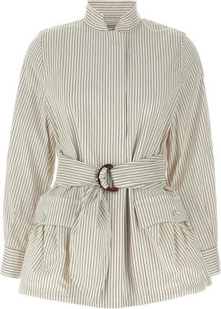 Fendi Blouson - female - Fendi - Shirts - White - XS - Blouses & Shirts