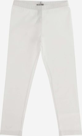 Il Gufo Girls Capri Leggings White Cotton Trousers