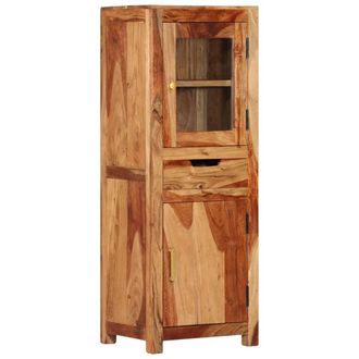 vidaXL Vidaxl - Aparador Alto De Madera Maciza De Acacia 40x34x110 Cm