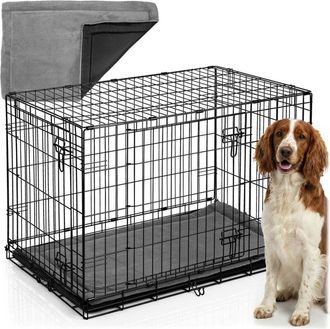 OEM Caseta Met&aacute;lica Para Perros + Cama 91 X 57 X 62 Cm Ph-201