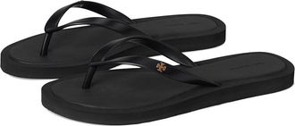 Tory Burch Kira Padded Flip-Flops Womens Sandals Perfect Black/Gold : 6 M