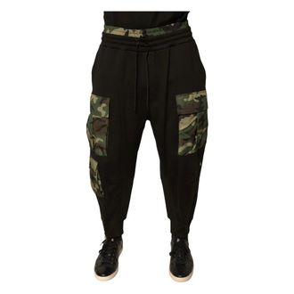 Dolce & Gabbana Sweatpants, male, Black, Size: XS Jogger Cargo Pants