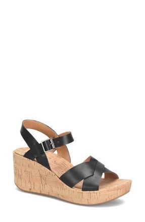 Korks Denica Wedge Sandal in Black at Nordstrom Rack, Size 10