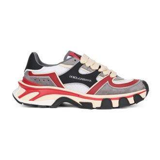 Dolce & Gabbana Zapatillas con Detalle de Malla - Shoes - Hombre - Multicolor - 42 1/2 EU