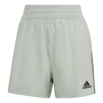 adidas (WMNS) adidas Train Icons 3-Stripes Woven Shorts Olive Green HJ9823