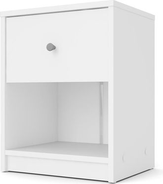 Tvilum Portland 1 Drawer Nightstand, White