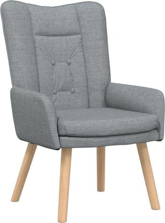 vidaXL Armchair Light Grey 63 x 67 x 94 cm Sherpa Fabric vidaXL