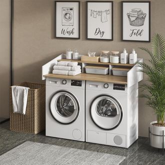 Vicco Estanter&iacute;a Superior Viktor, Roble Artesanal/blanco, 127.2 X 30 Cm, Vicco