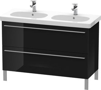 Duravit Duravit X-large Mueble De Pared 6518, 2 Extra&iacute;bles, 1150mm Para C&oacute;digo D 034812, Color (frente/cuerpo): Laca Negra De Alto Brillo - Xl651804040