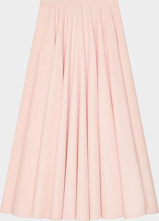 Givenchy Cotton Poplin A-Line Midi Skirt