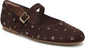 Dr. Scholls Wexley Studded Mary Jane Flat in Dark Umber Microfiber at Nordstrom Rack, Size 9.5