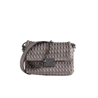Armani Pre-owned Shoulder Bag - Dames - Pre-owned - Grijs - Maat: ONE Size Leer