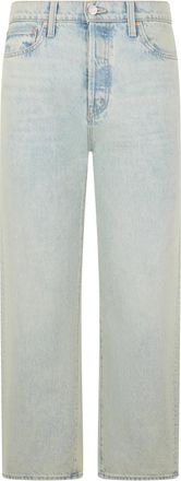 Mother Ditcher Crop - Dames - Regular Fit Jeans - Blauw - W25 - Katoen - Jeans