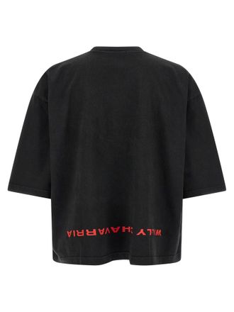 Willy Chavarria Embroidered Logo T-shirt - Black