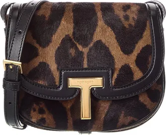 Tom Ford Mini Haircalf & Leather Shoulder Bag