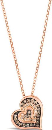 Le Vian Ladies Hearts Pendant Necklace set in 14K Strawberry Gold TSJC 9