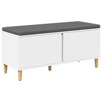 vidaXL Banco De Entrada 100 X 38 X 46 Cm Madera Ingenierizada Y Tela Vidaxl