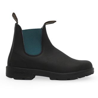 Blundstone 2307 Leather Unisex Chelsea Boots - Black Green - Size:UK 10.5