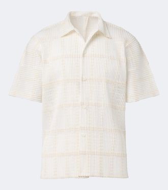 Homme Pliss&eacute; Issey Miyake Homme Pliss&eacute; Issey Miyake Camicia Lace Grid Pleats pliss&eacute;