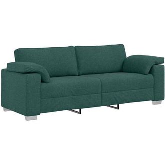 vidaXL Sof&aacute; Verde Oscuro 219 X 77 X 82 Cm Tela Vidaxl