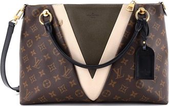 Louis Vuitton Brown Monogram Canvas & Leather V Mm (Authentic Pre-Loved)
