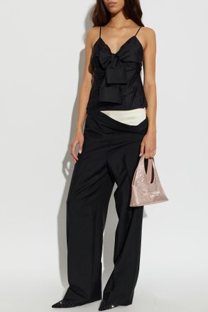 Alexander Wang Sleeveless Silk Top, Womens, Black