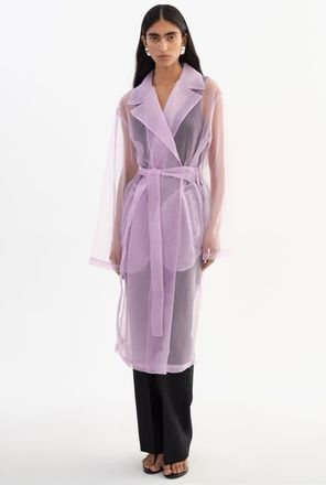 LaMarque Talise | Long Sheer Coat in Lilac at Nordstrom, Size Xx-Small