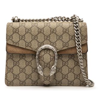 Gucci Pre-owned Gucci Small GG Supreme Dionysus Crossbody Ladies 421970 520981