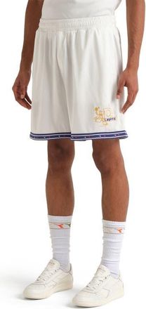 Diadora Legacy Embroidered Piqu&eacute; Soccer Shorts in Optical White at Nordstrom, Size Xx-Large