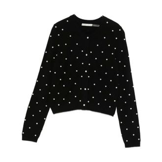 Alice & Olivia Alice + Olivia, Cashmere Knitwear, female, Black, Size: XS Alice + Olivia Sweaters Black