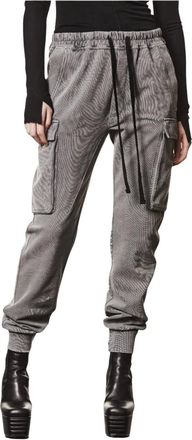 Thom Krom Dames, Broeken, Grijs, Maat: L Katoen