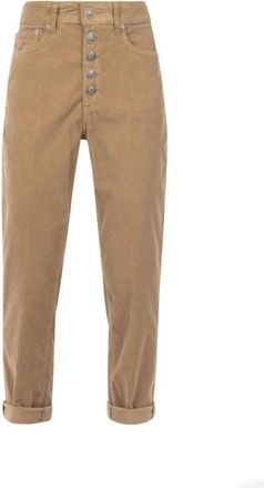Dondup Klassieke Denim Jeans - Dames - Cropped Jeans - Beige - W26 - Denim - Jeans